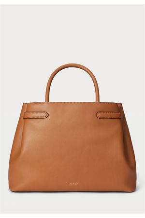 Blke Lg Schl-Satchel-Large-Natural Smth Leathr LAUREN RALPH LAUREN | Crossbody Bags | 431P03417005